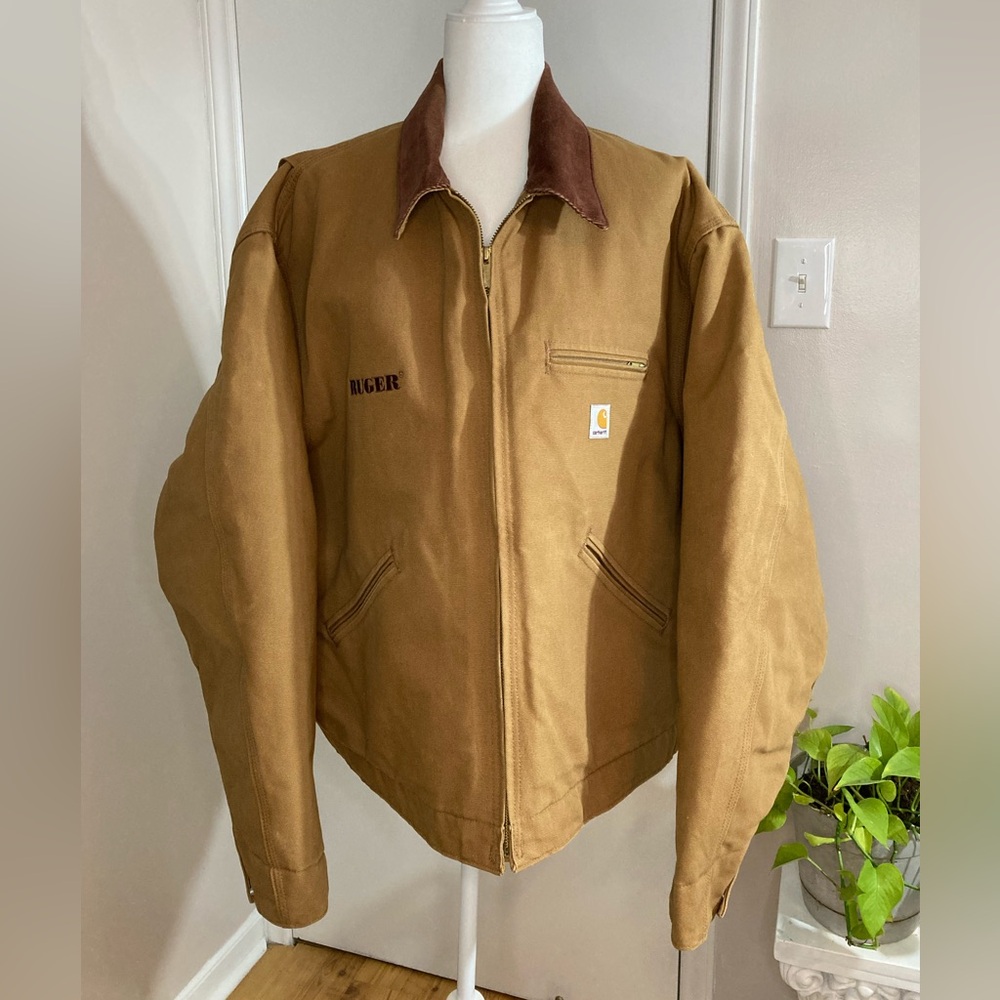 Carhartt Ruger Detroit Barn/Chore Coat Men’s Size 52 (2XL) Brown Made in USA